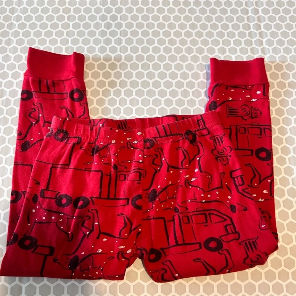 Carter's Red Fire Truck Theme Kids Pajama Set Size 3T